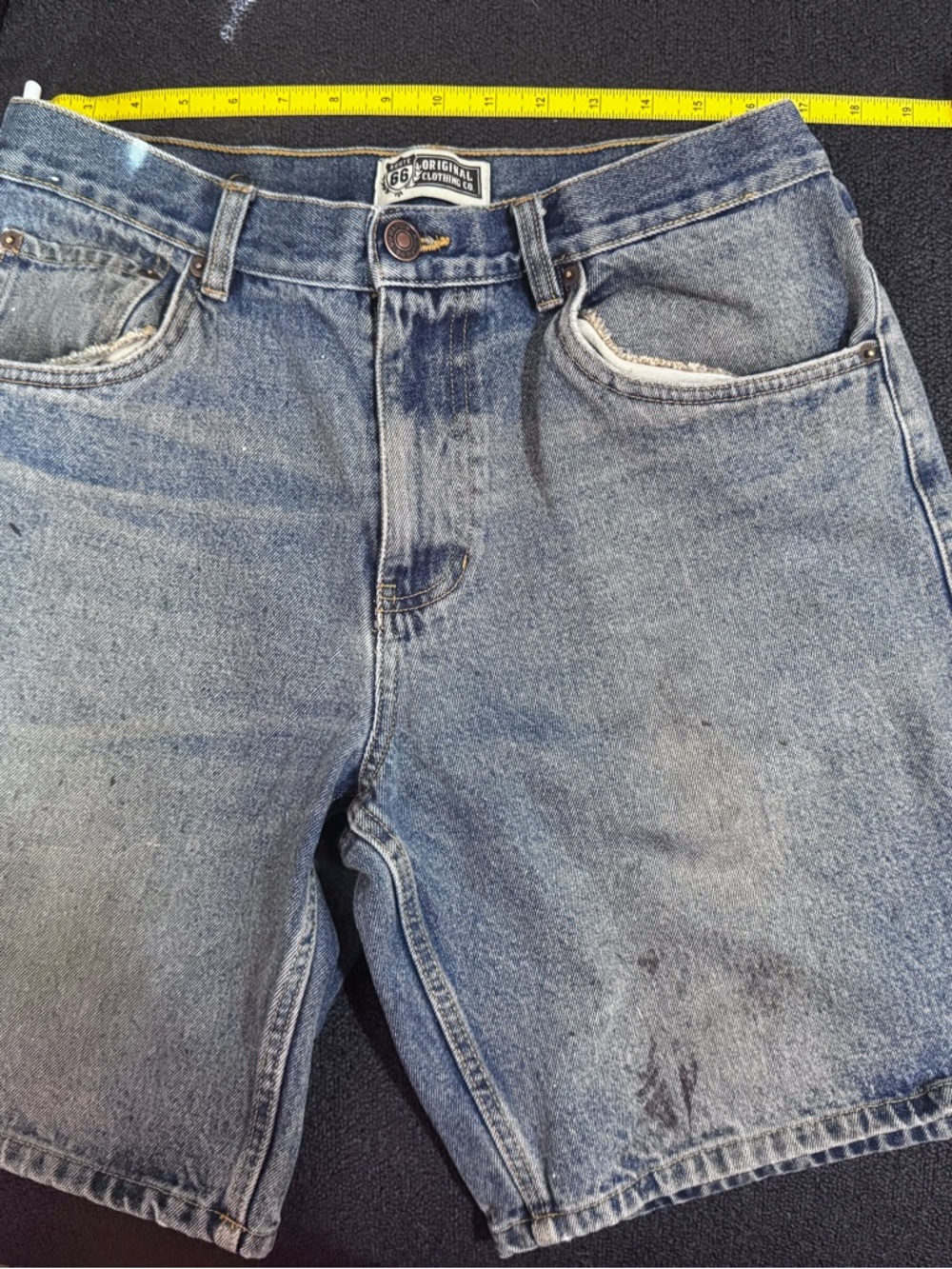 Route 66 Men’s Faded Blue Jean Shorts